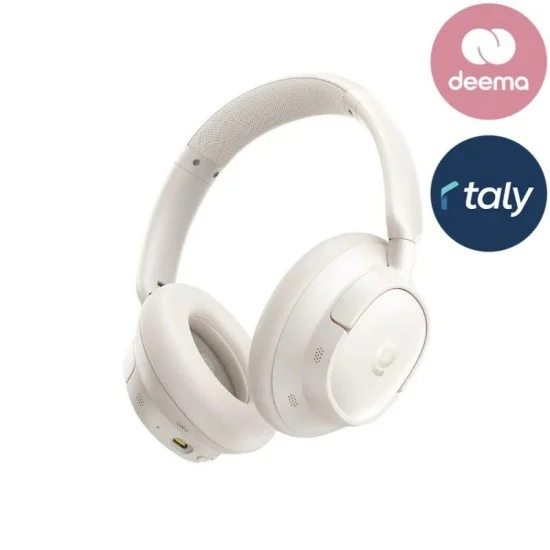 Baseus Bass BH1 NC Wireless Noise Cancelling Headphones - Starlight Off-White